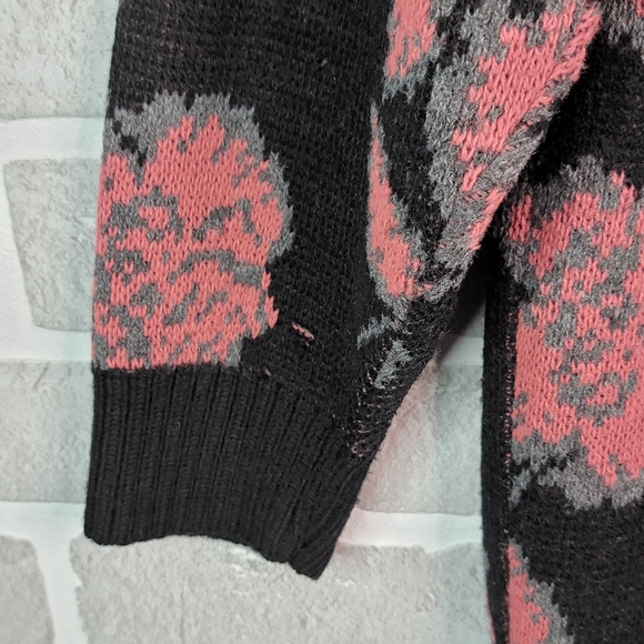 Great Times Vintage Made in USA Floral Mock Turtle Neck Sweater Women's Unsized - Picture 6 of 14